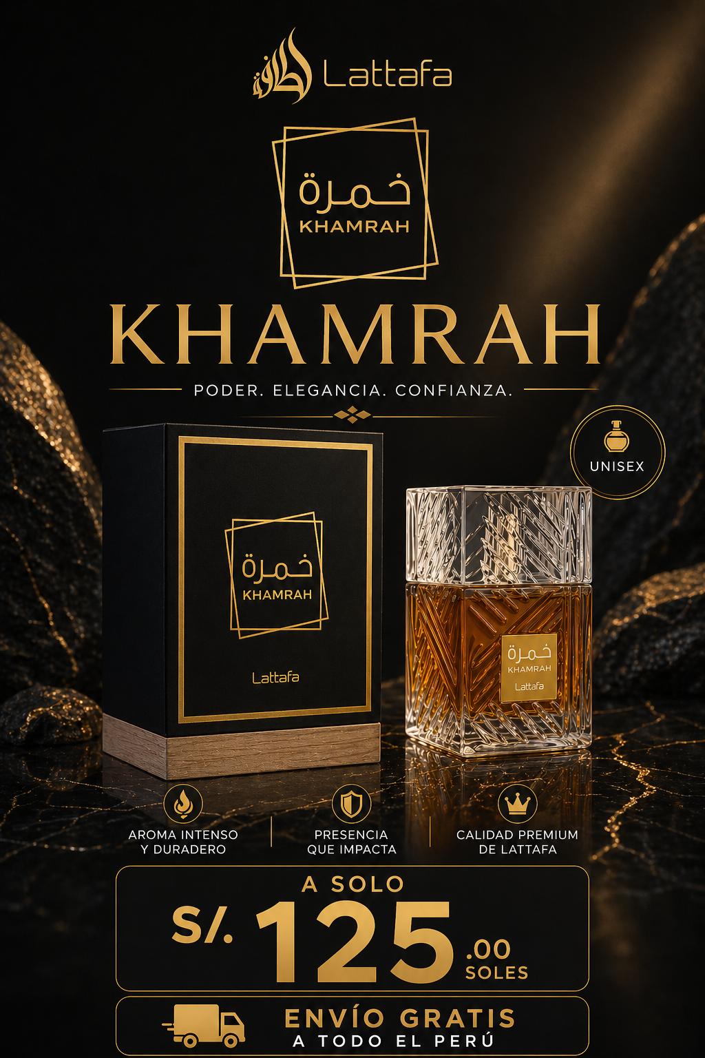 Khamrah Lattafa - Perfume Arabe